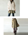 Super comfortable! A ribbed A-line tunic with a turtleneck that you'll want to wear every day