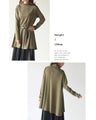 Super comfortable! A ribbed A-line tunic with a turtleneck that you'll want to wear every day