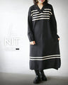 A one-piece look: A sophisticated black knit dress