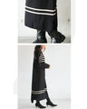 A one-piece look: A sophisticated black knit dress