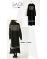 A one-piece look: A sophisticated black knit dress