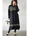 A one-piece look: A sophisticated black knit dress