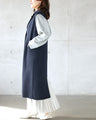 A knit long vest that will make you look sharp just by adding it