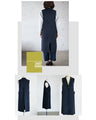 A knit long vest that will make you look sharp just by adding it