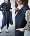 A knit long vest that will make you look sharp just by adding it