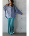 Loosely cute striped shirt