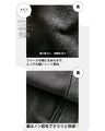 Simple and unique sophisticated design. Mixed material knit turtleneck top (Black)