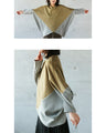 The different textures make this faux suede top stand out in khaki