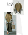 The different textures make this faux suede top stand out in khaki
