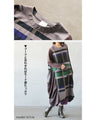 A collaboration dress with a check pattern and a unique design that stands out from the crowd