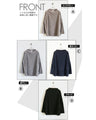 A warm knit top that can be worn like a comfortable cut-and-sew top