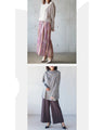 A warm knit top that can be worn like a comfortable cut-and-sew top