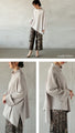 A deformed pullover. A stylish design top in a single piece, 