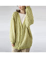 A popcorn cardigan that adults can wear too