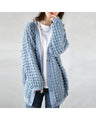 A popcorn cardigan that adults can wear too