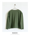 Adults will be in high spirits too! Enjoy the daily wear of this mixed-material top in green