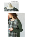 Adults will be in high spirits too! Enjoy the daily wear of this mixed-material top in green