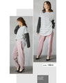 [Otona Original] A classic yet slightly unique piece. Striped top with a split design