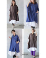 A loose-fitting dress for adults that can be worn in layers.