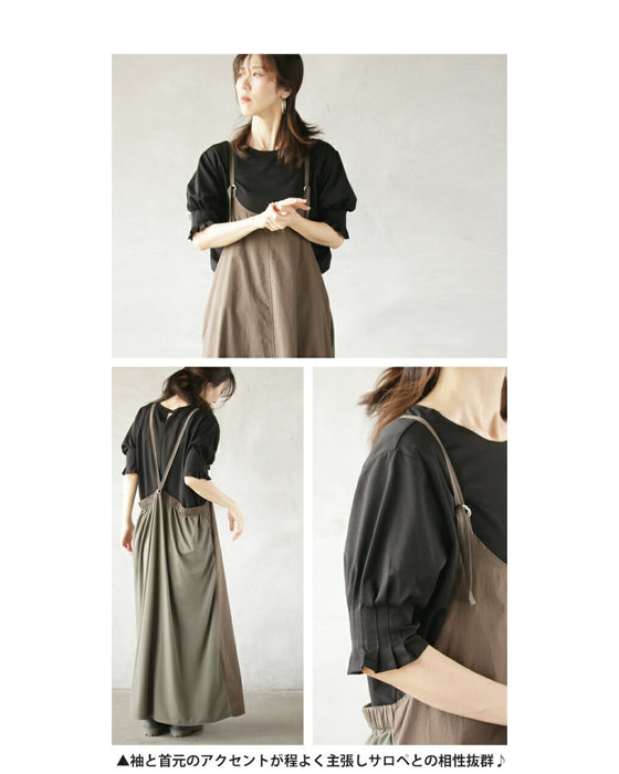 A sophisticated adult top with tucked sleeves