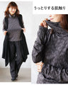otona original tops: Floral shirring that can be the centerpiece of your outfit (gray)