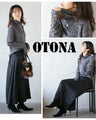 otona original tops: Floral shirring that can be the centerpiece of your outfit (gray)
