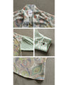A stylish chiffon blouse with three patterns