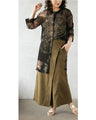 Fantasy Botanical Sheer Mesh Long Shirt