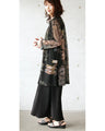 Fantasy Botanical Sheer Mesh Long Shirt