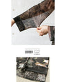 Fantasy Botanical Sheer Mesh Long Shirt