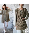 It's easy because it's attached! Ensemble-style tunic
