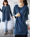 It's easy because it's attached! Ensemble-style tunic