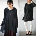 It's easy because it's attached! Ensemble-style tunic