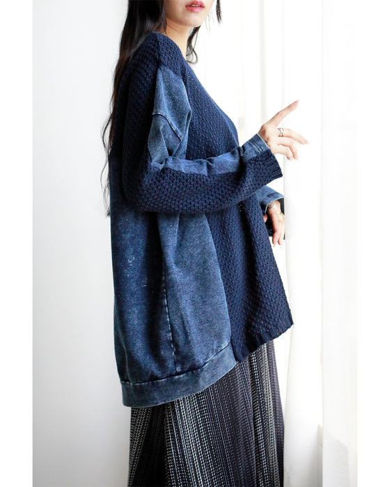 ラクしてカッコよく大人の異素材ドッキングトップス