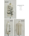 A sheer shirt top with a cool and casual bold logo