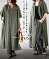 A one-piece dress with long, fluffy sleeves that can be worn in many different ways