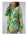 A gorgeous green floral shirt with a bold pattern