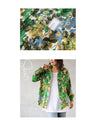 A gorgeous green floral shirt with a bold pattern