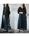 A basic, front and back two-way dress