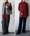 Fluffy and light, addictive turtleneck fleece long sleeve T-shirt