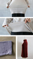 Fluffy and light, addictive turtleneck fleece long sleeve T-shirt