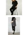 A sophisticated polo shirt made from different materials that can be worn like a blouse