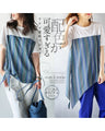Asymmetrical T-shirt with a cute color scheme!