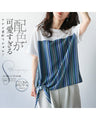 Asymmetrical T-shirt with a cute color scheme!