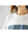 Asymmetrical T-shirt with a cute color scheme!