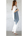 Asymmetrical T-shirt with a cute color scheme!