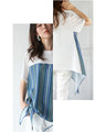 Asymmetrical T-shirt with a cute color scheme!