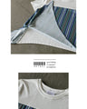 Asymmetrical T-shirt with a cute color scheme!