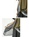 A black khaki set that can be worn alone or layered for a variety of looks