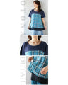 Adult checkered T-shirt for going out
